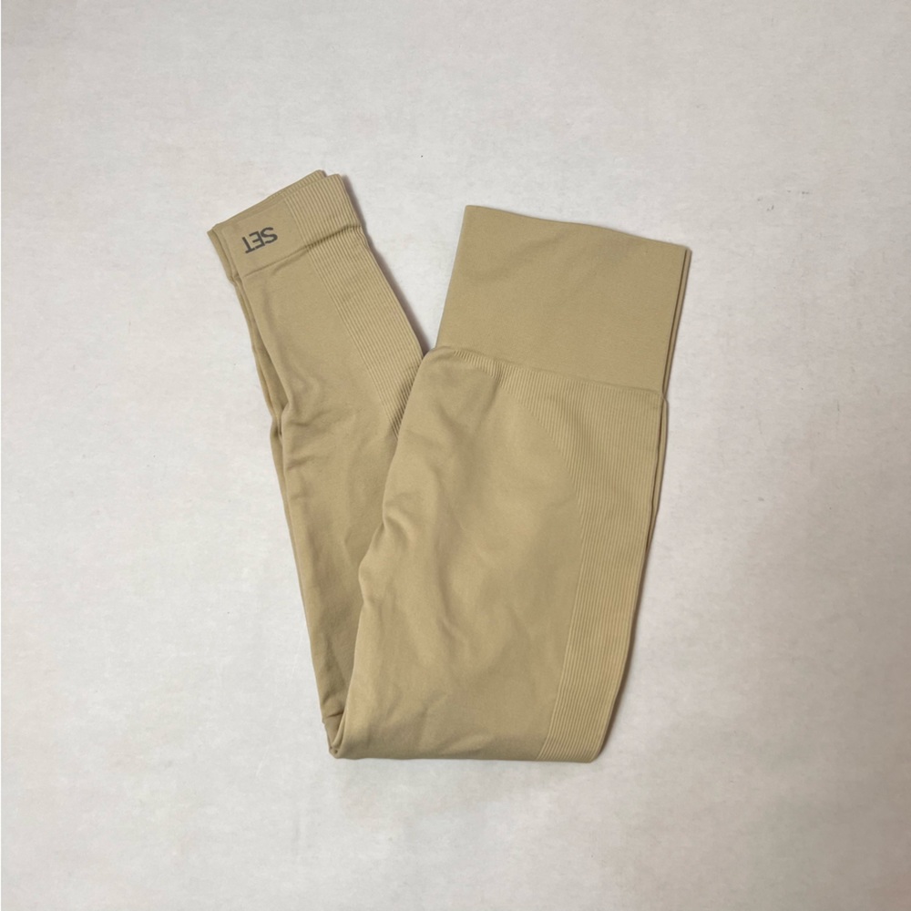 SETACTIVE Sculpt Flex Seamless Leggings Cream Ivory Medium